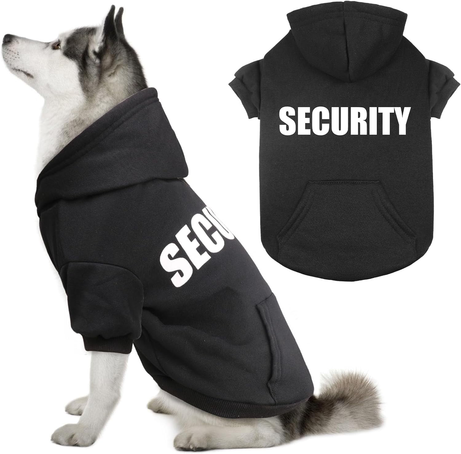 Dog Sweaters For Large Dogs Security Dog Hoodie Dog Sweater Soft Brushed Fleece Dog Clothes Dog Hoodie Sweatshirt With Pocket Xl Walmart