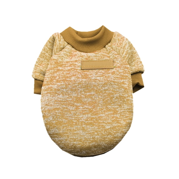 Dog Sweaters For Small Dogs - Classic Knit Winter Warm Pet Sweatshirt, Puppy Pajamas & Soft Knitwear Dog Clothes,Khaki,S