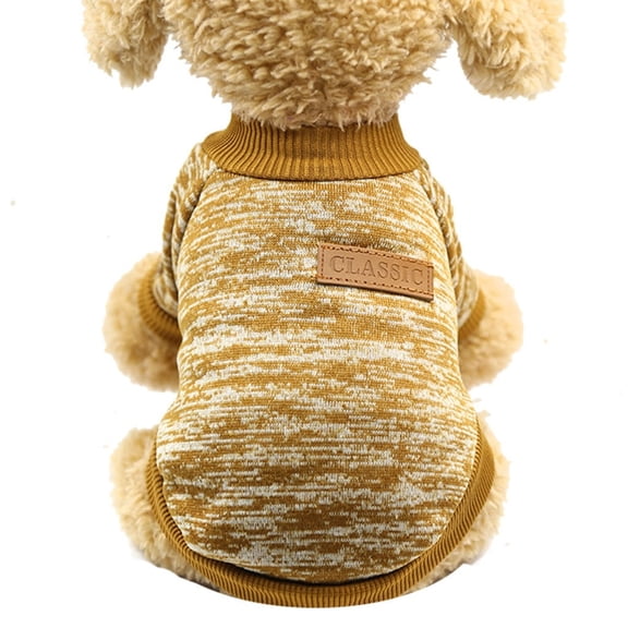 Dog Sweaters for Small Dogs Fall Dog Clothes Male Winter Pet Sweaters Warm Thick Puppy Outfit Small Dog Sweater for Boy Girl Dogs Teacup Dog, Yorkie, Chihuahua, Pug, XXS,Grey Navy,Khaki丨XS
