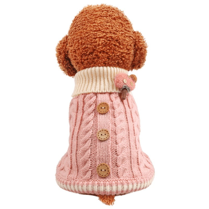 Dog Sweaters for Small Dogs Turtleneck Knitted Dog Sweater Puppy