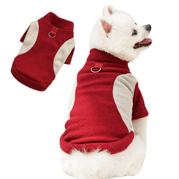 Dog Sweaters for Small Dogs - Warm Winter Puppy Sweaters Cute Soft Dog Clothes Outfit Pet Costume for Boy Girl Doggie, Cat, Bulldog Cat Chihuahua - Red, XS