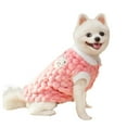 thumbnail image 1 of Dog Sweaters for Small Dog Boy Girl Color Block Puppy Pajamas Cute Warm Small Dog Clothes Soft Sweaters Dog Outfits,Pink,XL, 1 of 6