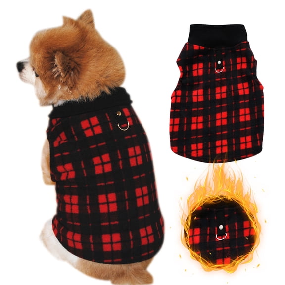 Dog Sweaters for Small Dog Boy Girl Color Block Puppy Pajamas Cute Warm Small Dog Clothes Soft Sweaters Dog Outfits,Red,XXL