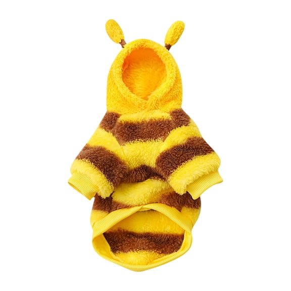 Dog Sweaters for Small Dog Boy Girl Fleece Color Block Puppy Hoodie Clothes Cute Warm Small Dog Clothes Soft Sweaters Dog Outfits,Yellow,M