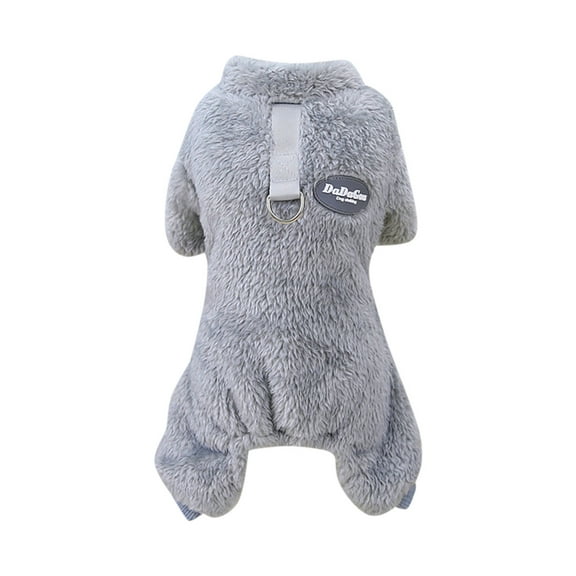 Dog Sweaters for Small Dog Boy Girl Solid Color Puppy Pajamas Cute Warm Small Dog Clothes Soft Sweaters Dog Outfits,Grey,XL
