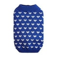 thumbnail image 1 of Dog Sweaters for Small Dogs, Cute Dog Clothes Classic Warm Pet Knitted Sweaters with Harness Hole for Dogs Girls Boys Sweatshirt,Blue,XS, 1 of 6