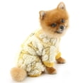 thumbnail image 1 of Dog Sweaters for Small Dogs, Cute Dog Clothes Classic Warm Pet Dresses with Harness Hole for Dogs Girls Boys Sweatshirt,Yellow,M, 1 of 5
