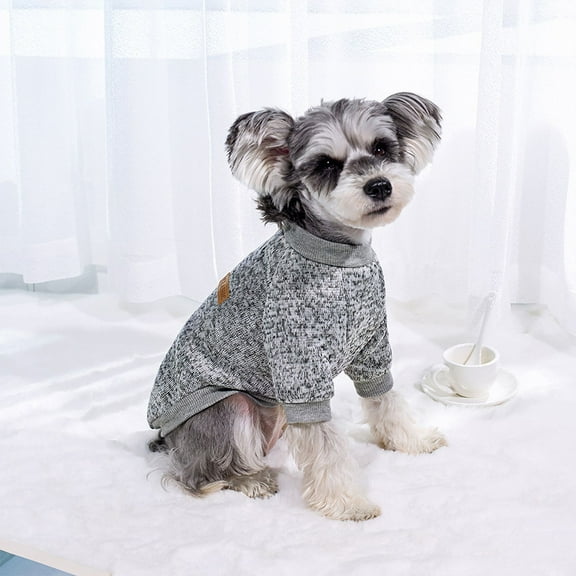 Dog Sweaters for Small Dogs Fall Winter Dog Clothes Female Fleece Puppy Sweaters Warm Thick Outfit Pet Small Dog Sweater for Boy Girl Dogs,S