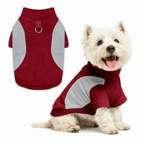 Dog Sweaters for Small Dogs Fall Winter Dog Clothes Female Fleece Puppy Sweaters Warm Thick Outfit Pet Small Dog Sweater for Boy Girl Dogs - Wine, XS