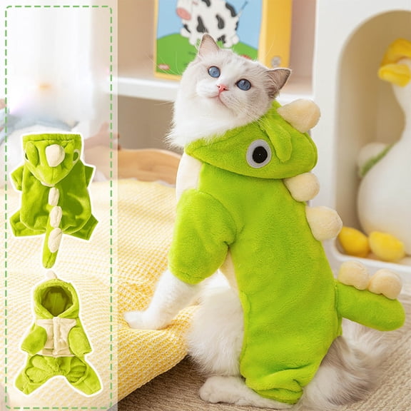 Dog Sweaters for Small Medium Dogs Cats Winter Autumn comfortable Flannel Warm Fleece Sweater Dinosaur Pets Clothes