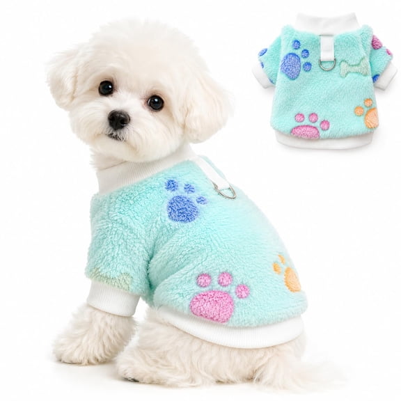 Dog Sweaters for Small and Medium Dogs, Fall Small Dog Clothes with D-Ring