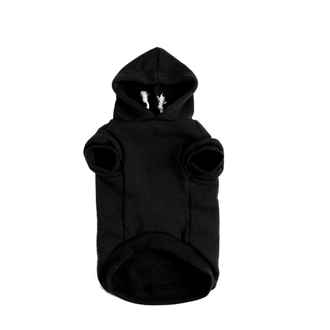 Unique Bargains Dog Hooded Sweatshirt, Warm Polyester Coat, Black XL — free download
