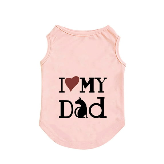 Dog T-Shirt Dog Clothes Printed Dog Shirts Puppy T-Shirts Cute Pet Cotton Clothes Doggie Shirt for Small Medium Dog Apparel Summer,S