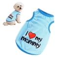thumbnail image 1 of Dog T-Shirt Sleeveless Vest for Small Dog, Love Mommy Daddy Chihuahua Yorkie Tank Top Tee Shirt Boy Girl Breathable, Summer Cute Female Male Stretchy Cotton Puppy Pet Cat Clothing,, 1 of 10