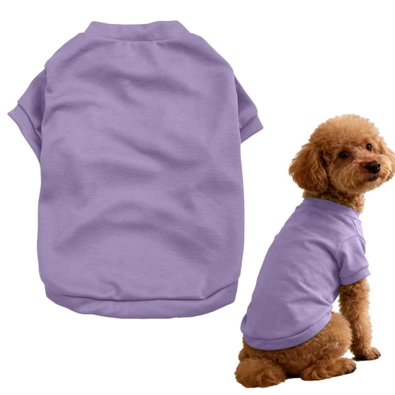 Dog T Shirt Soft Cotton Basic Pet Shirt Lightweight Breathable Pullover Design For Small And Medium Dogs Puppy