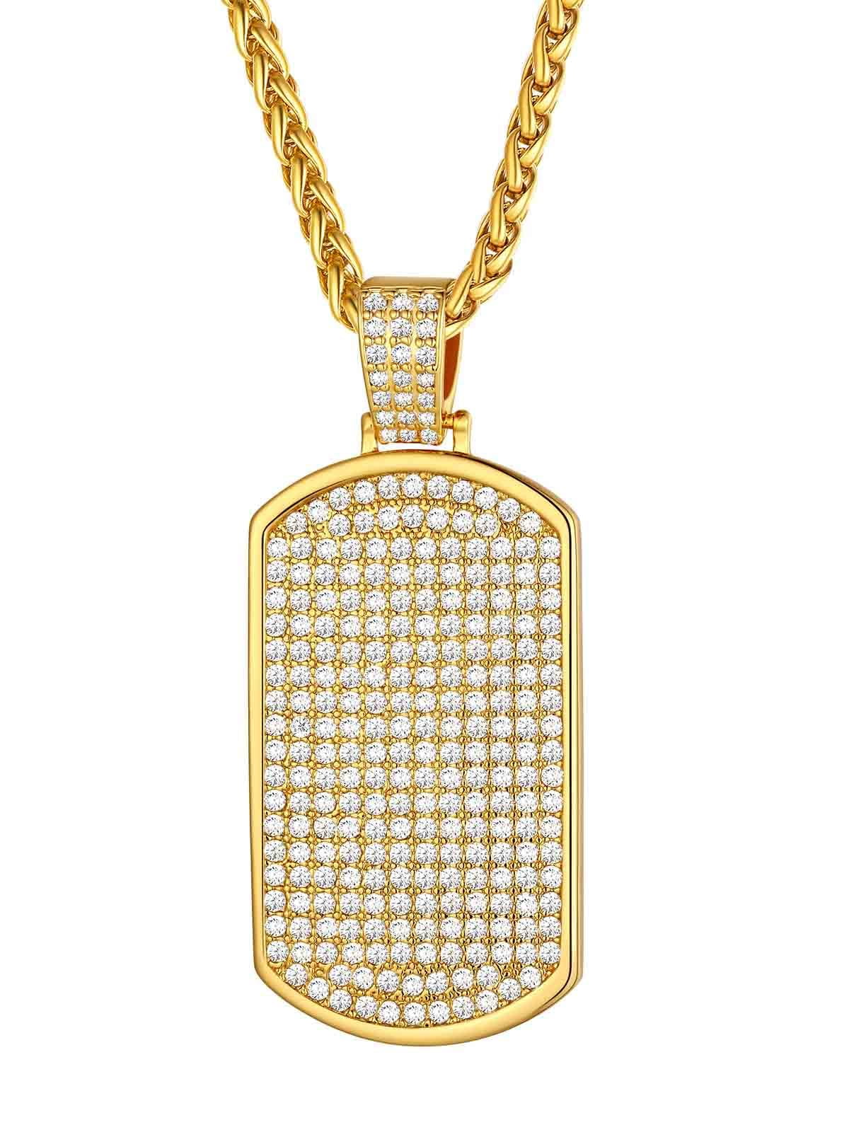 Iced Out Dog Tags