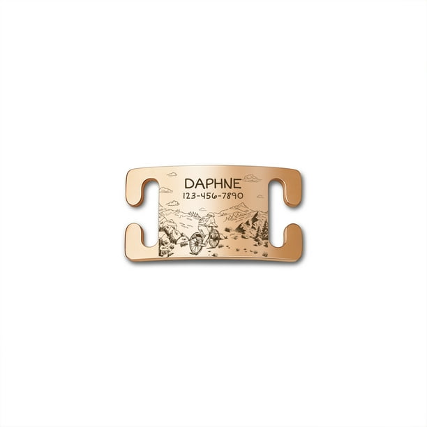Rose gold pet tag cheap