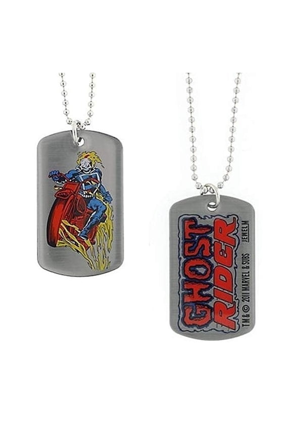 Comics Ghost Rider Skull Necklace Pendant