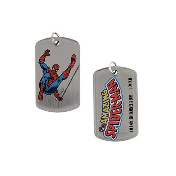Dog Tag Marvel Comics Spiderman Spinning Web Dogtags Double Sided Dog Tag vintage jewelry