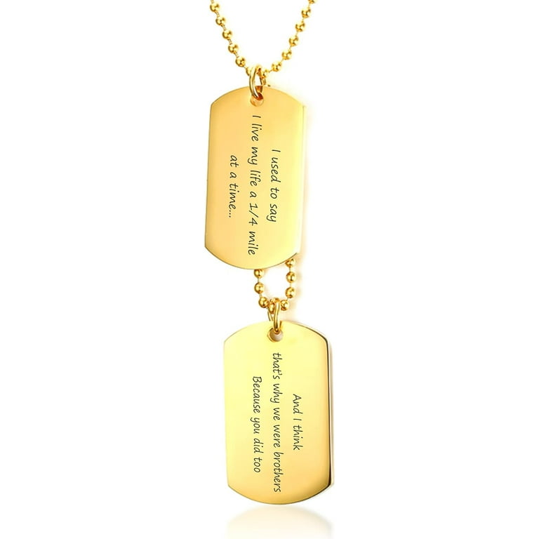 Gold plated military dog tags shop
