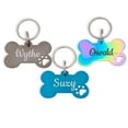 thumbnail image 1 of Dog Tag - Personalized Dog Tag - Dog Tags for Dogs - Dog Name Tags Personalized - Bone Shaped Dog Tag with Hollow Paw Print, 1 of 17