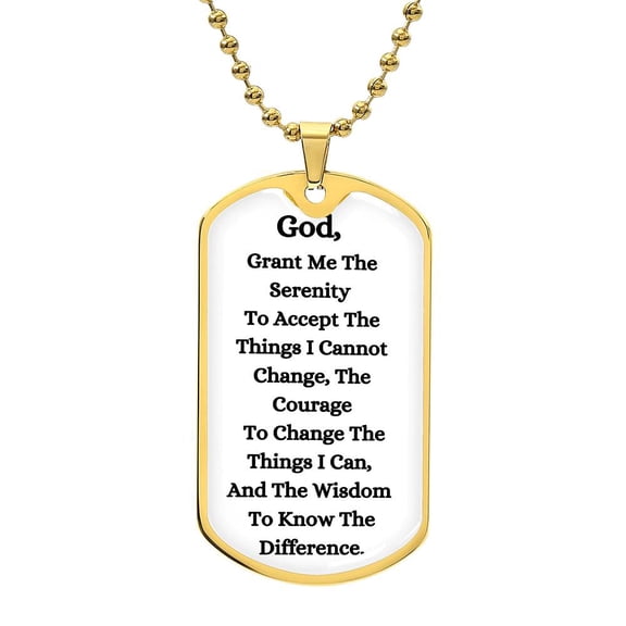 Dog Tag - Serenity Prayer