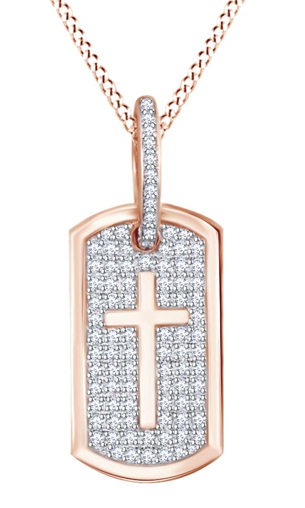 Dog-Tag-With-Cross-Pendant-