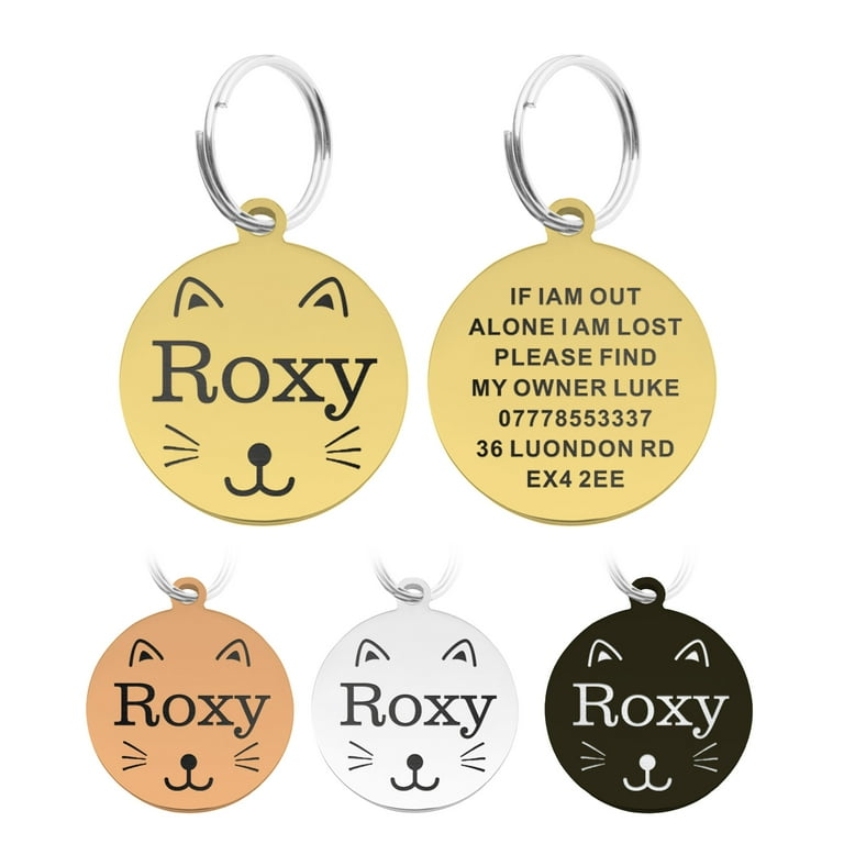 Dog Tags Personalized Custom Dog Tags and Cat Tags Laser Engraved Pet Name ID Collar Tag