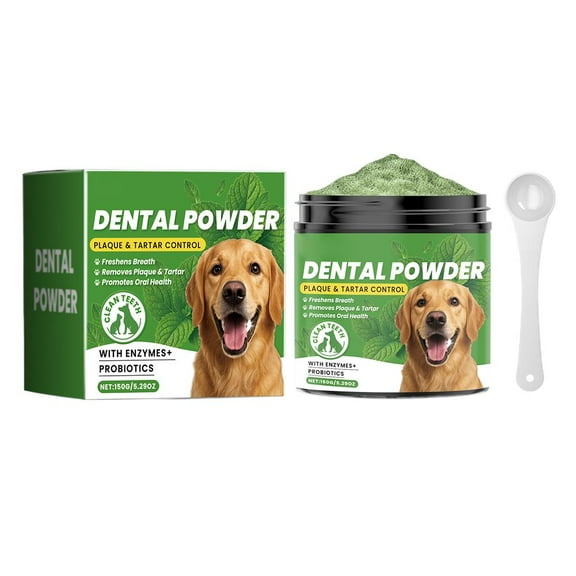 Dog Teeth Cleaning Powder, Dog Dental Powder and Cats Breath Freshener