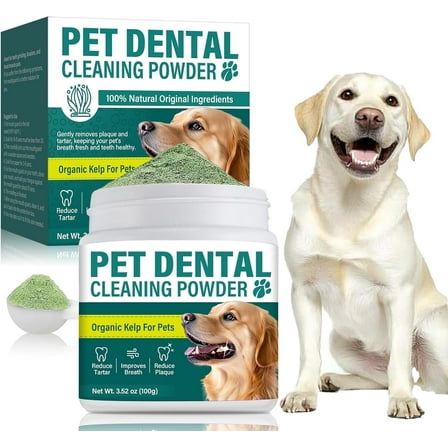 Dog Teeth Cleaning Powder,Dog Teeth Cleaning,Natural & Pet-Safe Formula,Easy-to-Use Powder Format