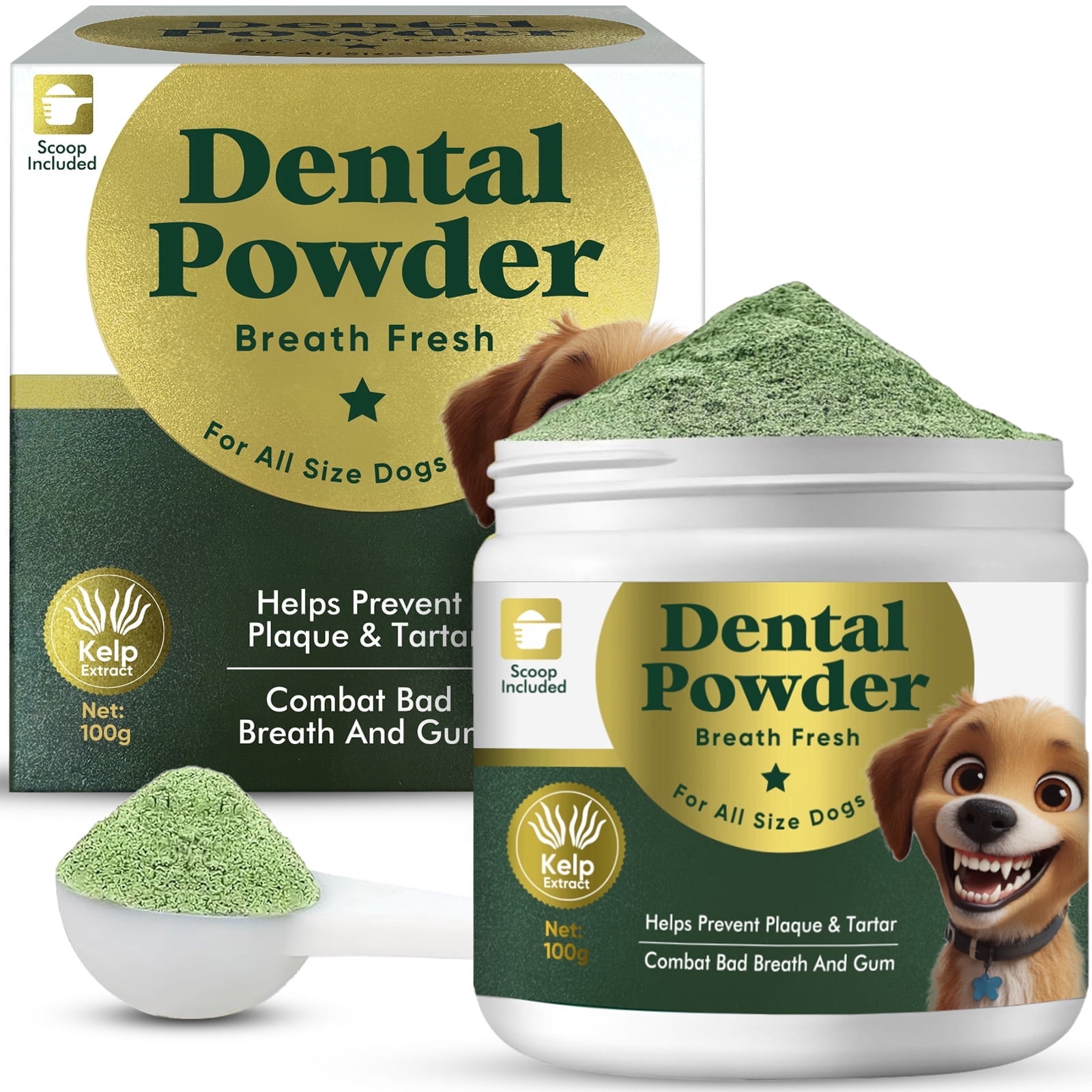Dog Teeth Cleaning Powder,Dog Teeth Cleaning,Natural & Pet-Safe Formula
