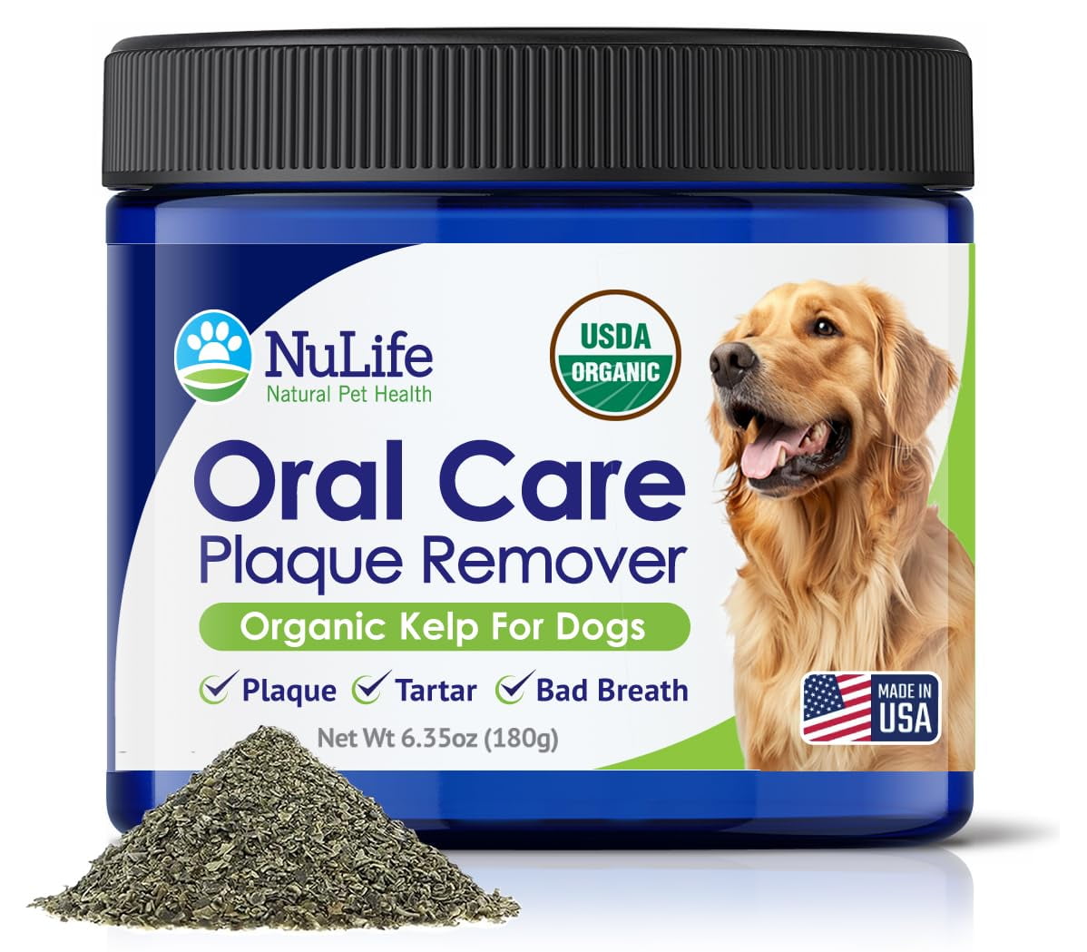 Dog Teeth Cleaning Powder, Dog Plaque and Tartar Remover, Bad Breath