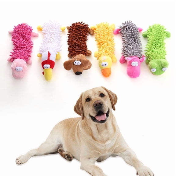 Dog Teething Chew Toy, Tough Squeaky Interactive Pet Toy, Self-Entertainment Chew Tool for Aggressive Chewers, Durable Toy for Small, Medium, Large Dogs & Puppy Teeth Care, D