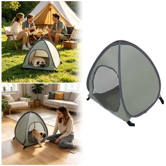 Dog Tent Shelter Foldable Pet House Waterproof Shade Canopy 15.7 Inches Portable Structure, Outdoor Protection for Backyard Garden Patio Picnics Camping Travel Use for Small Pets