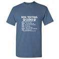 thumbnail image 1 of Dog Texting Codes Christmas Apparel Adult Humor Novelty Sarcastic Premium Tshirt Xmas Holiday Anniversary Gift Hilarious Funny Graphic Tees, 1 of 5