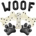 thumbnail image 1 of Dog Theme Balloons - 6th Dog Birthday Party Decorations, 40 Inches Number 1 Foil Balloons, Paw and Bone Balloons, WOOF Letter Balloons, Paw Prints Stickers for Pet Kids Dog Birthday Party Supplies, 1 of 7
