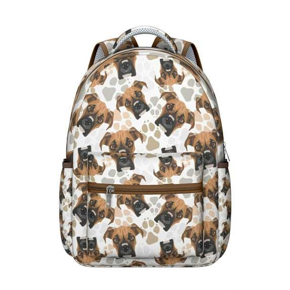 "Dog Themed Backpack for School & Travel - Cute Durable Laptop Backpack for College Students, Pet Lovers, Work & Daily Commute, Waterproof Design with Spacious Pockets"