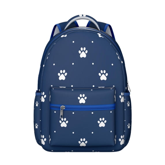 Dog Themed School Backpack for Teens & Adults - Lightweight Waterproof Bookbag with USB Port (Hidden Pocket), Trendy Design for Class, Work & Weekend Adventures
