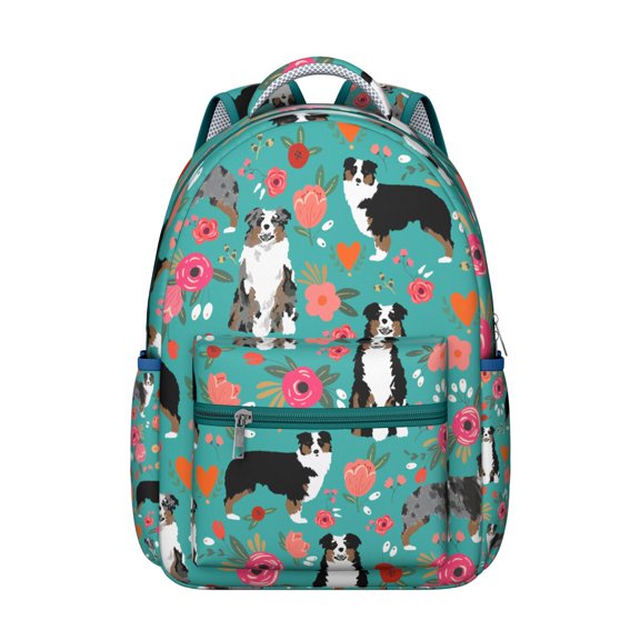 "Dog Themed Work Backpack - Durable School Backpack for College Students, Pet Lovers, Travel & Daily Use, Cute Dog Print with Multiple Pockets, Lightweight & Waterproof"