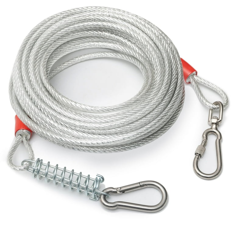 Walmart Outdoor 50 FT Heavy Duty Dog Tie Out Cable Chew Proof