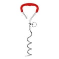 thumbnail image 1 of Dog Tie Out Stake Under $5! Kadlawus Heavy Duty Dog Tie Out Stake for Yard, Outdoor Dog Anchor for Camping Beach, Secure Metal Dog Stake for Large Dogs, Spiral Ground Anchor for Pets, 1 of 5