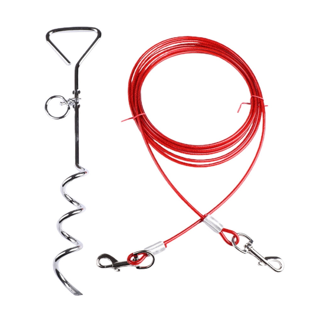 Dog leash ground clearance anchor