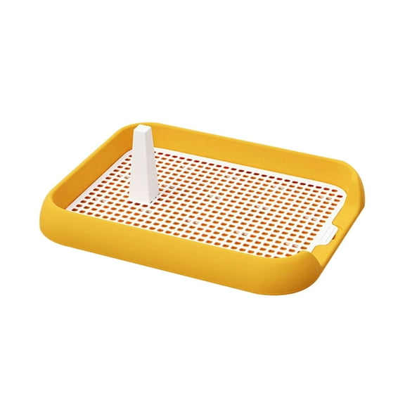 Dog Toilet Pee Pad Small Dog Training Pads Washable Mesh Grids Litter Tray Puppy Yellow