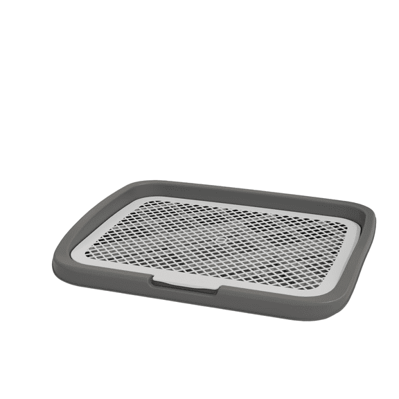 Dog Toilet Puppy Training Potty Tray, Pet Training Pad Holder for Dogs and Puppies, Non-Slip Base, Easy to Clean, Durable Plastic Tray