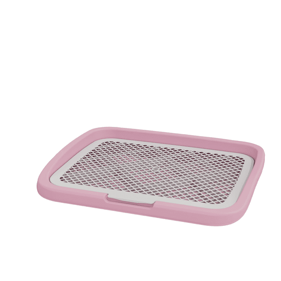 Dog Toilet Puppy Training Potty Tray, Pet Training Pad Holder for Dogs and Puppies, Non-Slip Base, Easy to Clean, Durable Plastic Tray