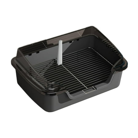 Dog Toilet Training Potty Tray Pans Pet Pee Pad Holder Rabbit Loo Gray 18mm