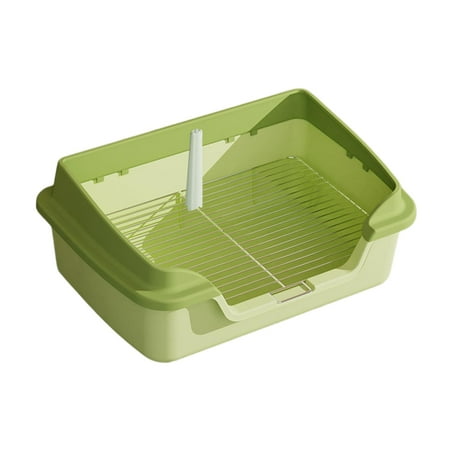 Dog Toilet Training Potty Tray Pans Pet Pee Pad Holder Rabbit Loo Green Grid Space18mm