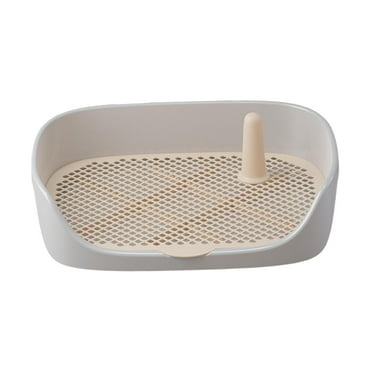 Dog Toilet Training Potty Tray Training Pad Toilet Pee Pad Holder Apartment Loo Pets Supplies Pans Pet Potty Trainer for Other Pets Gray 40x30x11cm