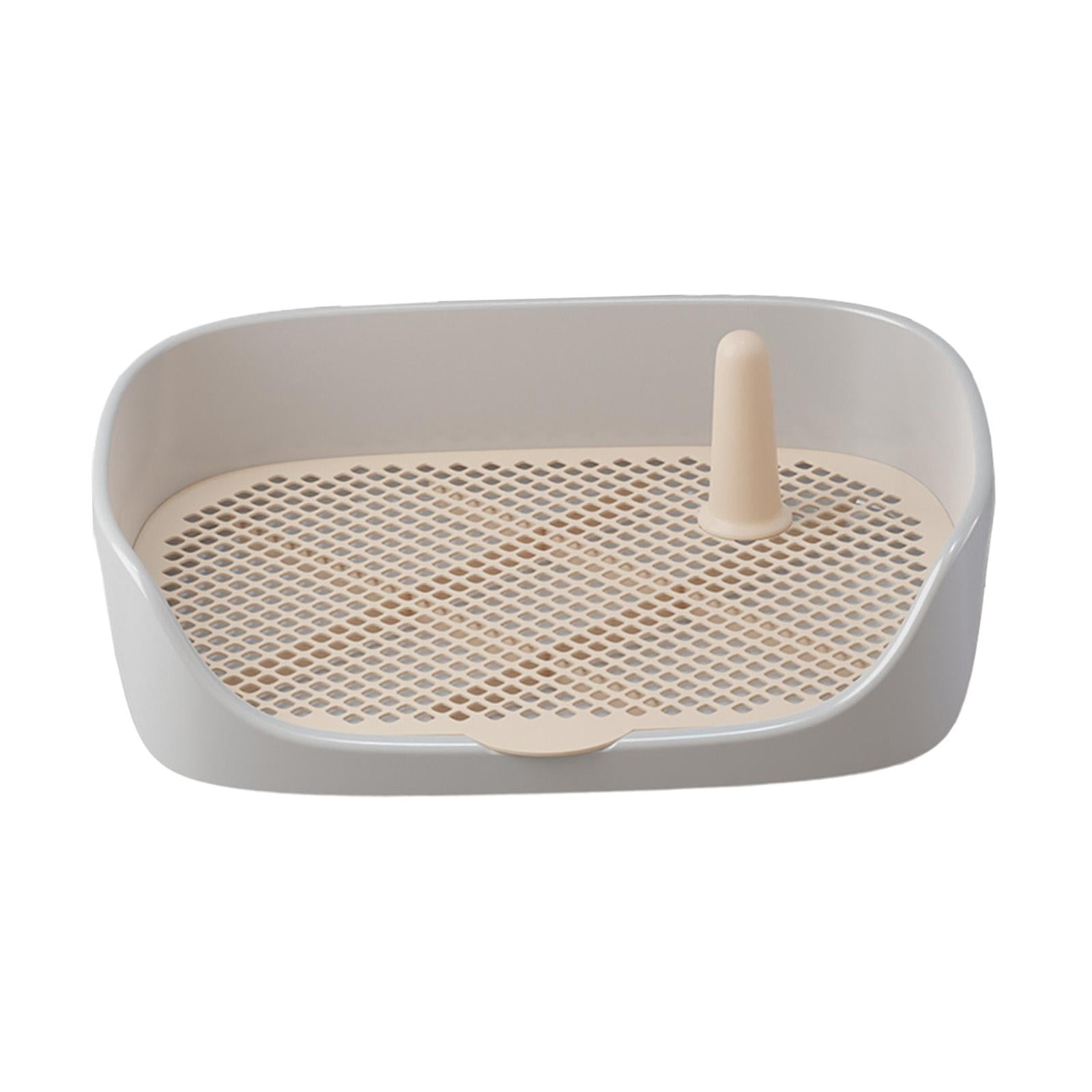 Dog Toilet Training Potty Tray Training Pad Toilet Pee Pad Holder Apartment Loo Pets Supplies Pans Pet Potty Trainer for Other Pets Gray 48x37x13cm