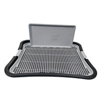 Dog Toilet Tray Puppy Potty Pet Litter Pan with Removable Post for Indoor Training Small Medium Dogs